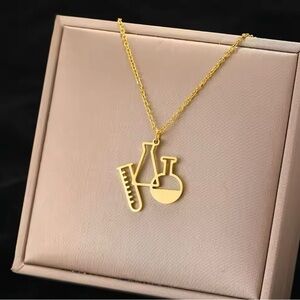 Stainless Steel Necklaces New Design Chemical Chemistry Necklace